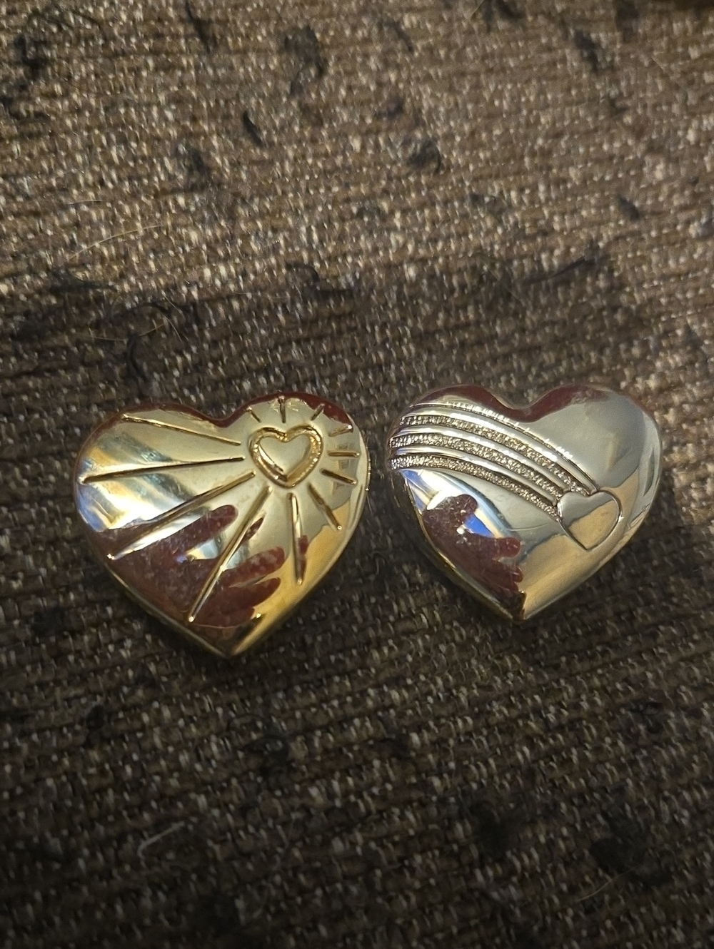 Vintage The Variety Club Gold Tone Heart Brooch Pins 💫 (2) Starburst & Rainbow